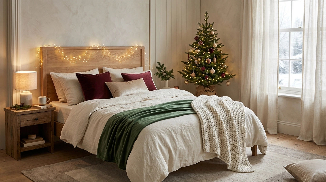 christmas bedroom decor ideas