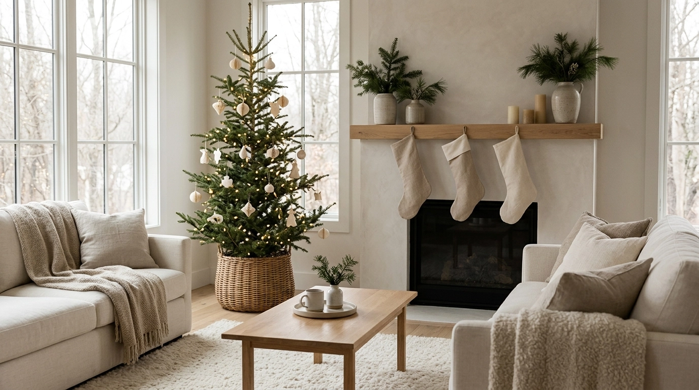 minimalist christmas home decor