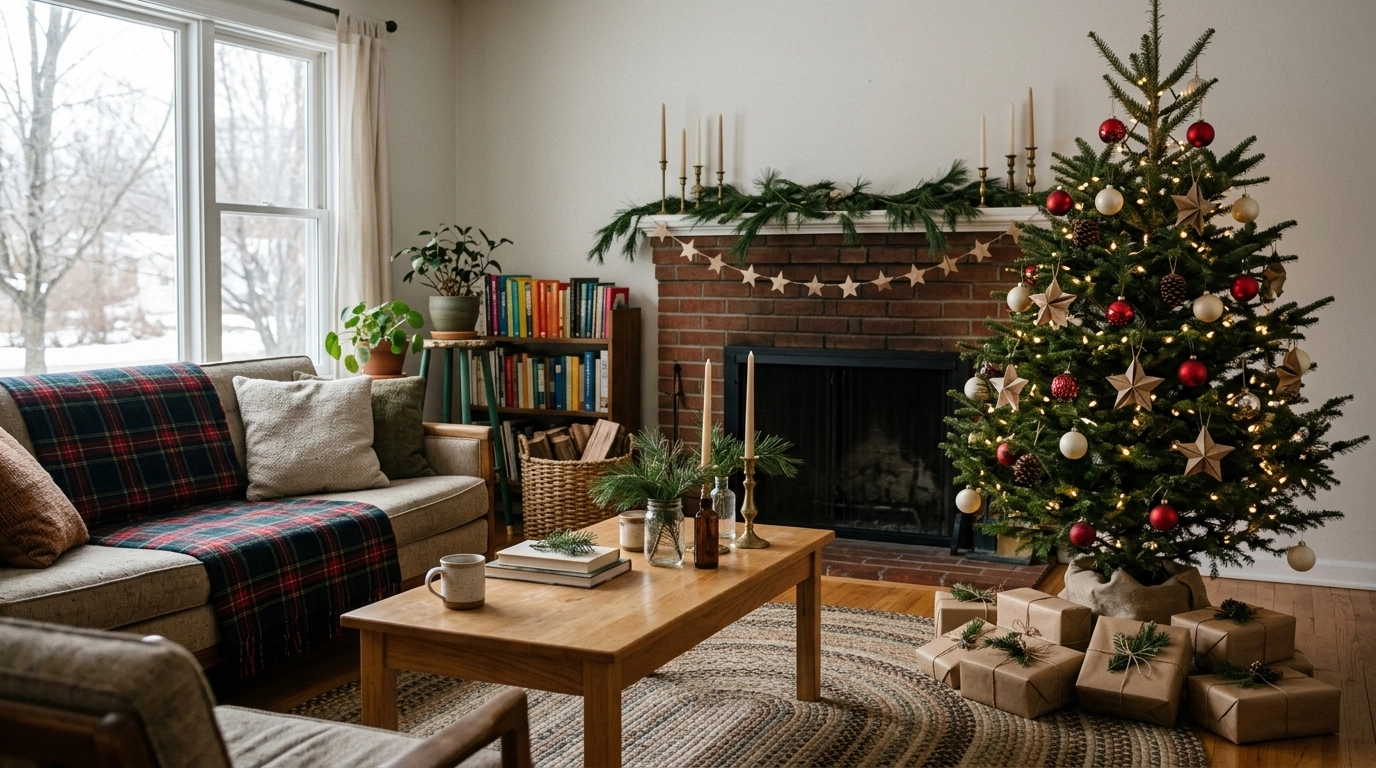 budget christmas home decor