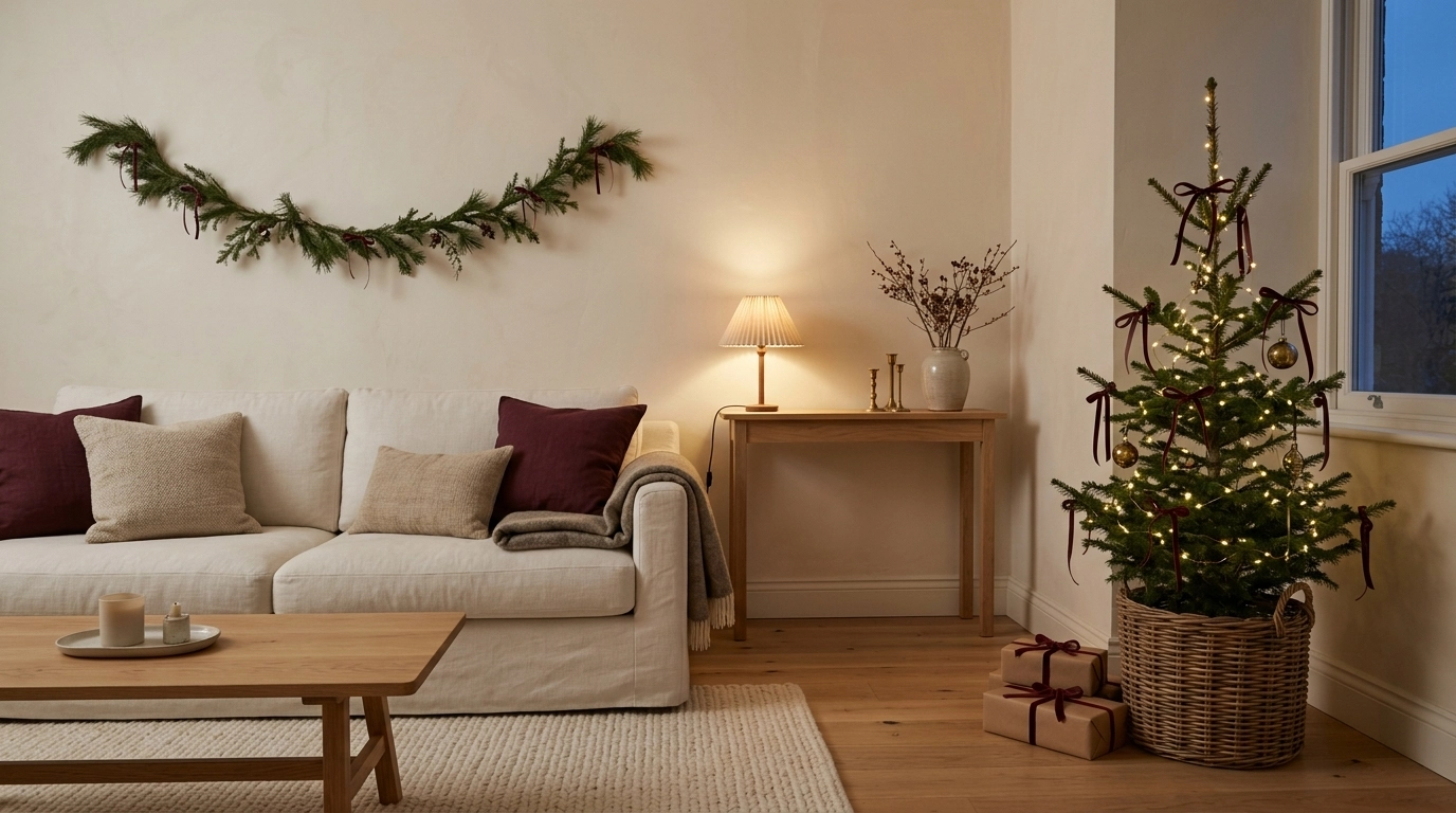 how to decorate a small home for christmas